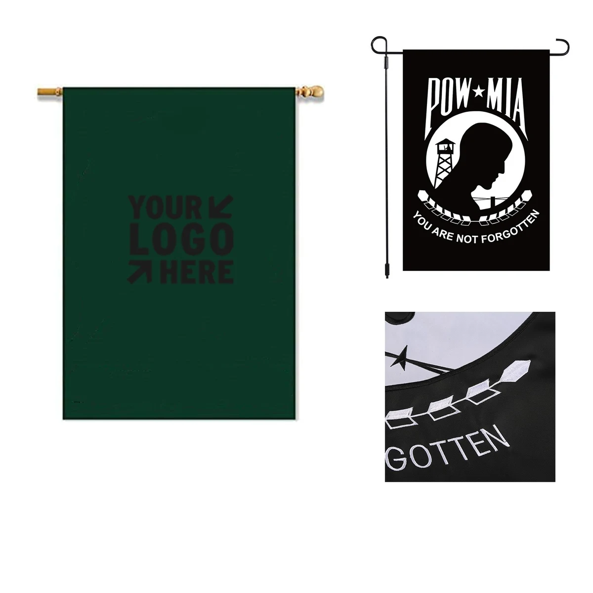 28 x 40 Inches Outdoor Banner with Pole Cover 1