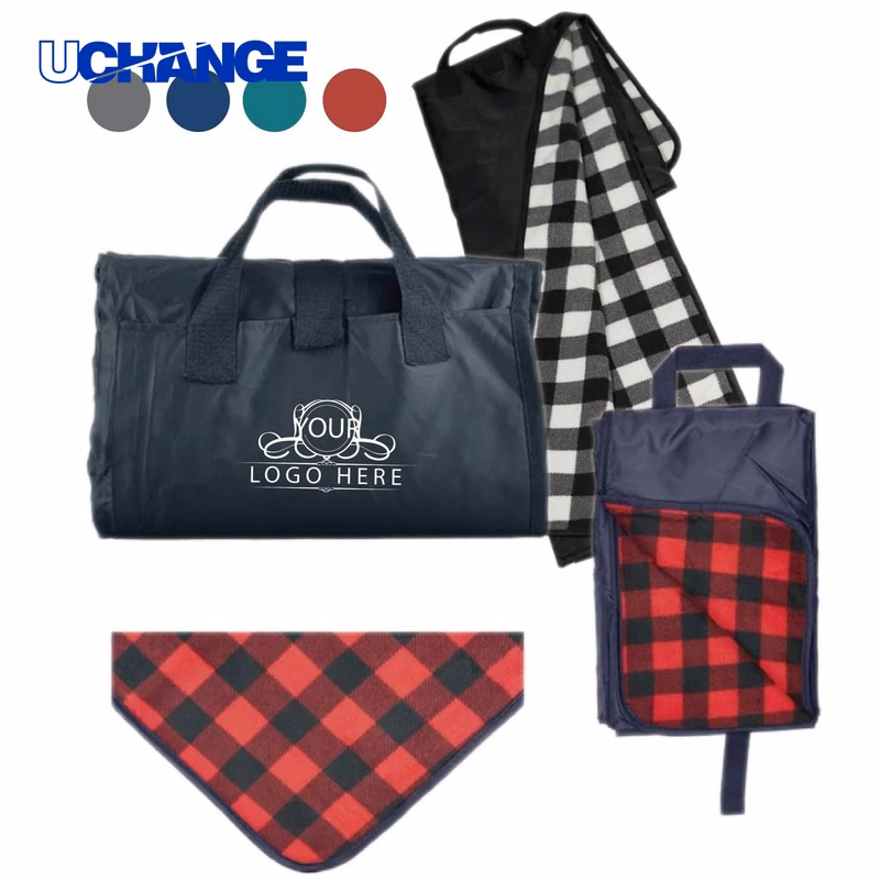Fold-Up Picnic Blanket Throw