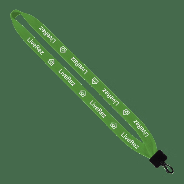 3/4" Cotton Lanyard with Plastic Clamshell & Swivel Snap Hook