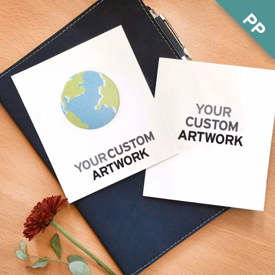 Double-Sided Custom Flat Card With Shape