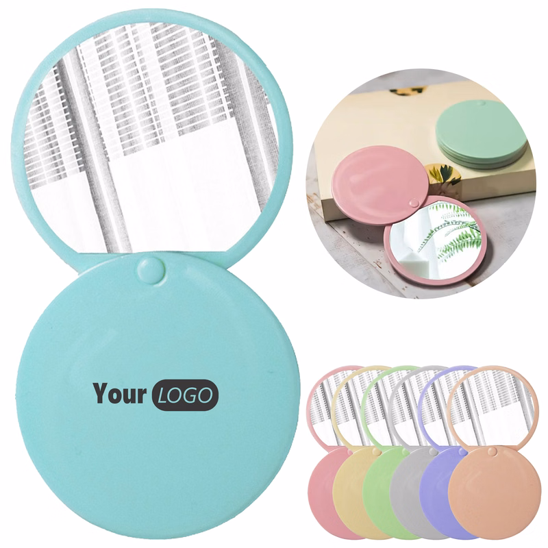 Plastic Elegant Petal Compact Mirror