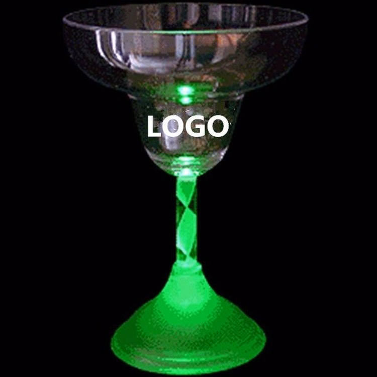 LED Light Up Flashing Margarita Cocktail Glass