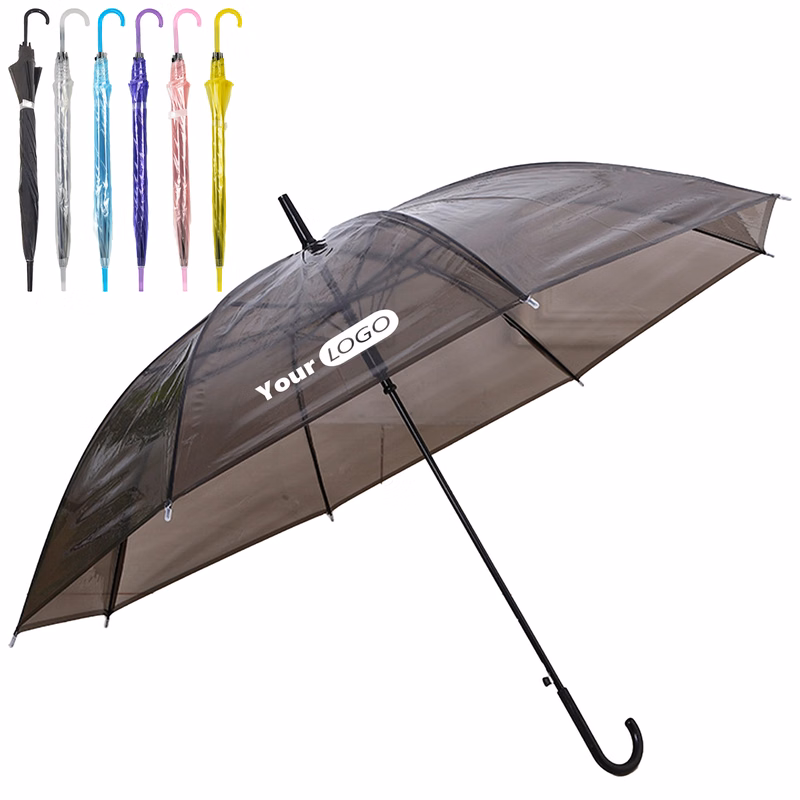 Pvc Creative Transparent Colored Umbrella