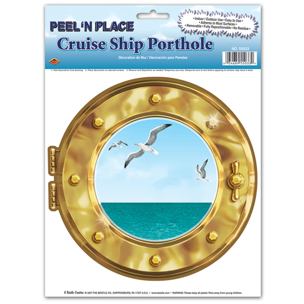 Cruise Ship Porthole Peel 'n' Place 1