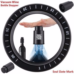 Non Toxic Vacuum Wine Bottle Stopper With Date Mark