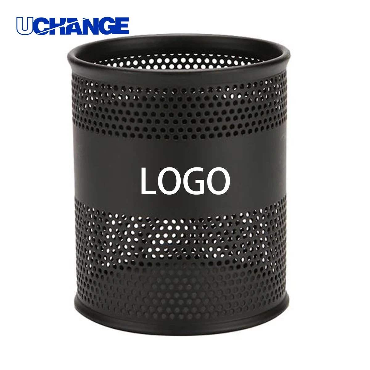 Imprinted Black Pen Holder 1