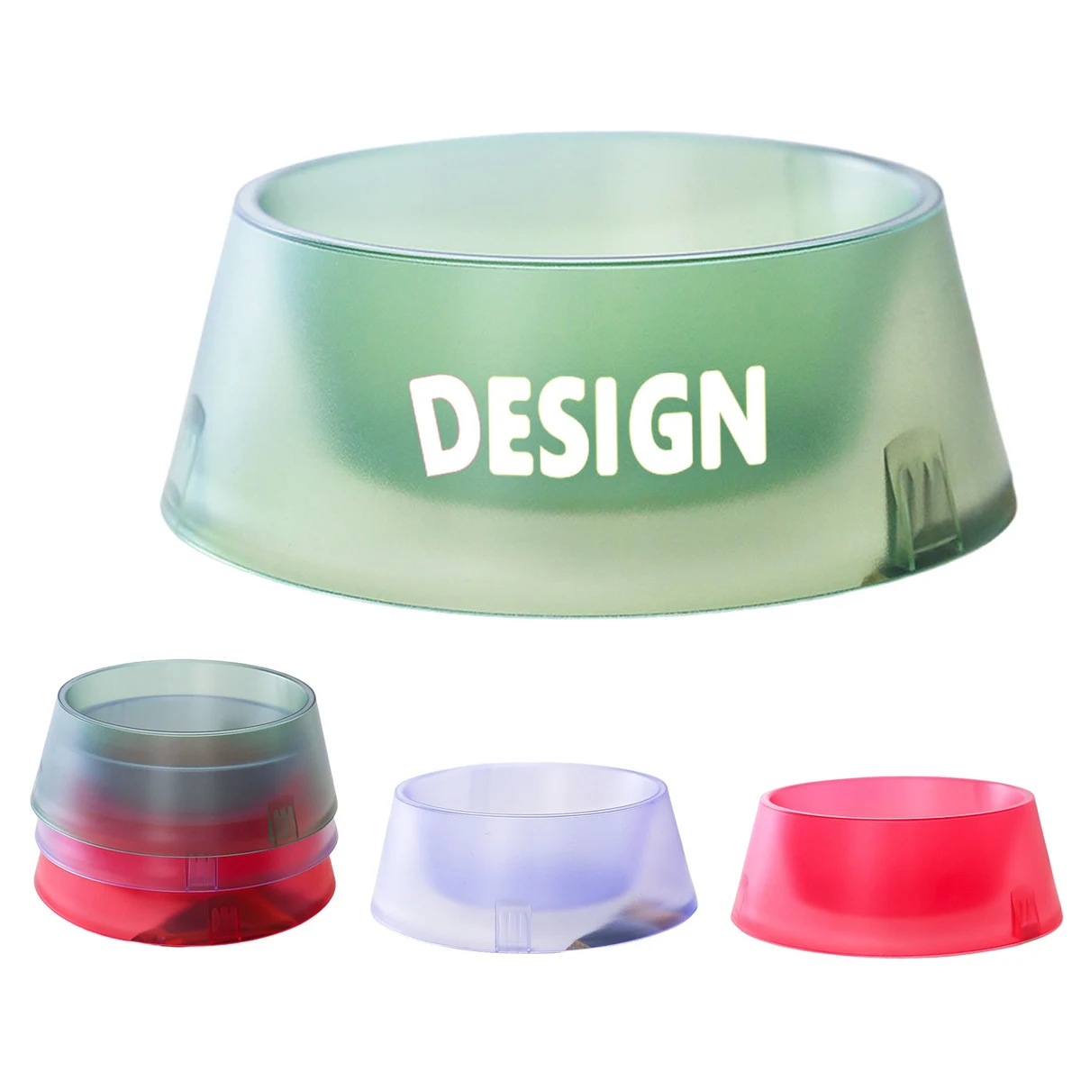 Plastic Colorful Dog Cat Bowls 1