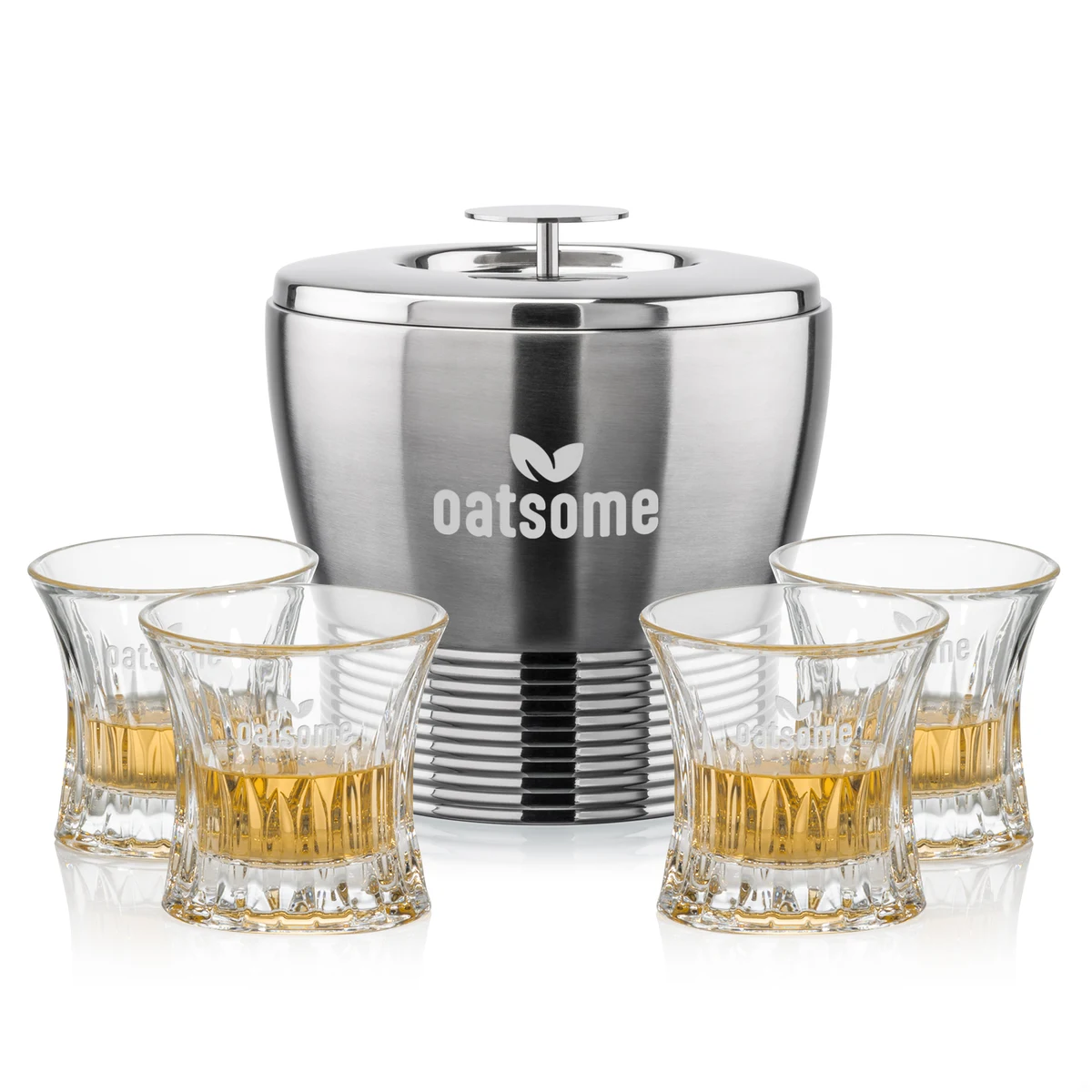 Genoa Ice Bucket & Langstaff On-the-Rocks Set 1