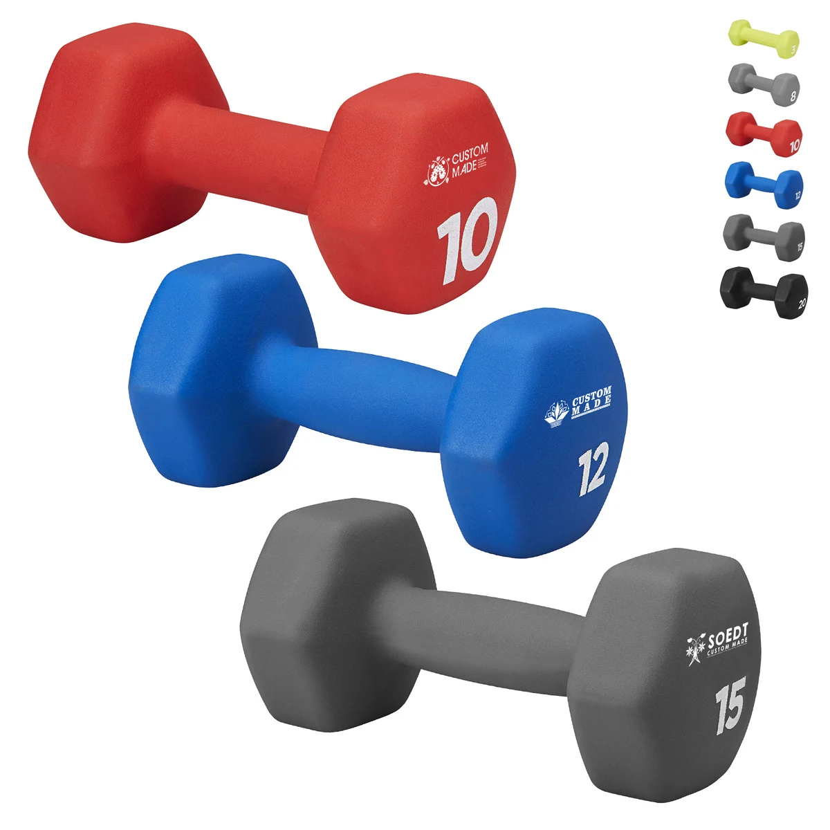 3LBS Solid Cast Iron Dumbbell For Beginners 1