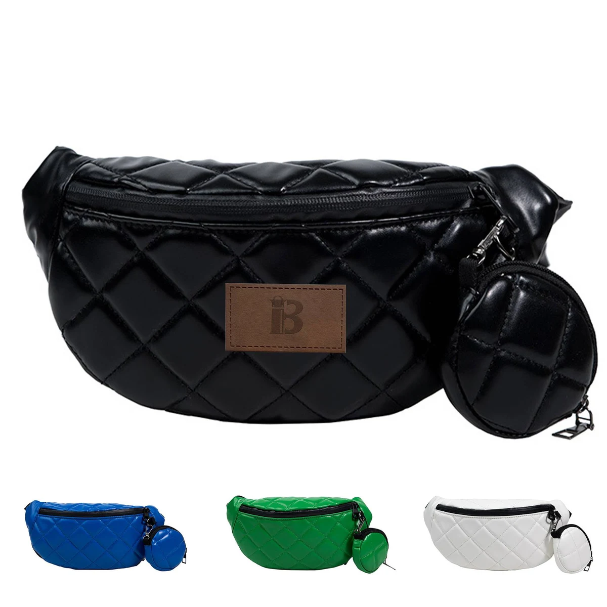 PU Simple And Stylish Rhombus One-shoulder Chest Bag 1