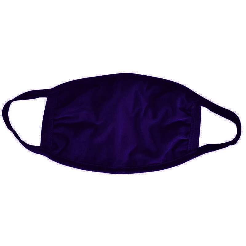 Navy Blue Cotton Face Mask 1