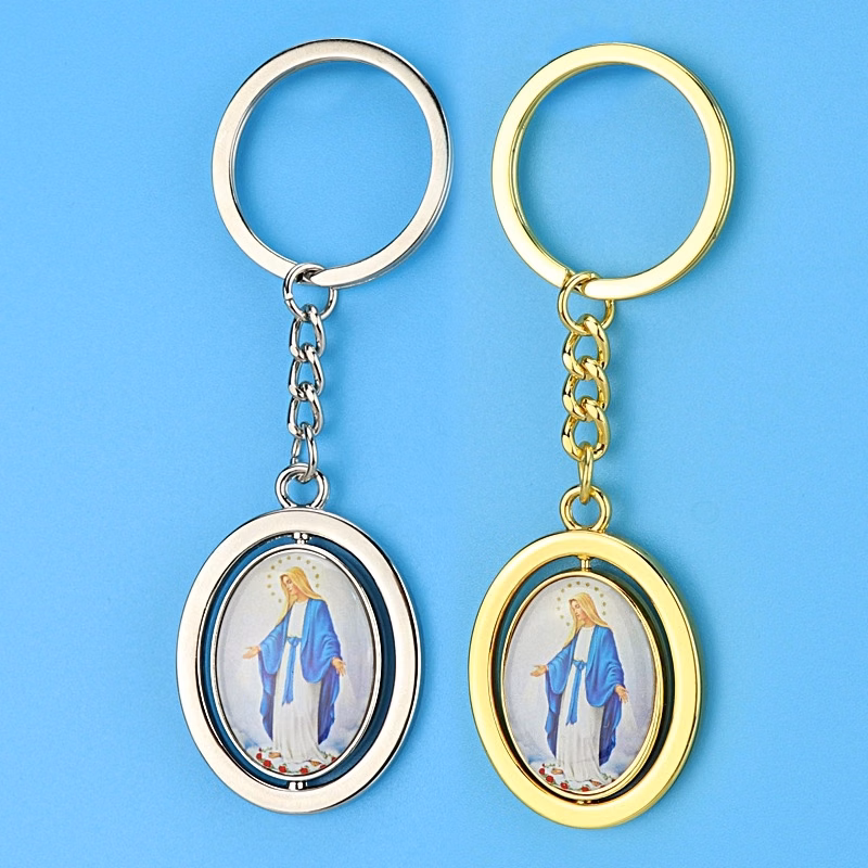 blank rotating keyring
