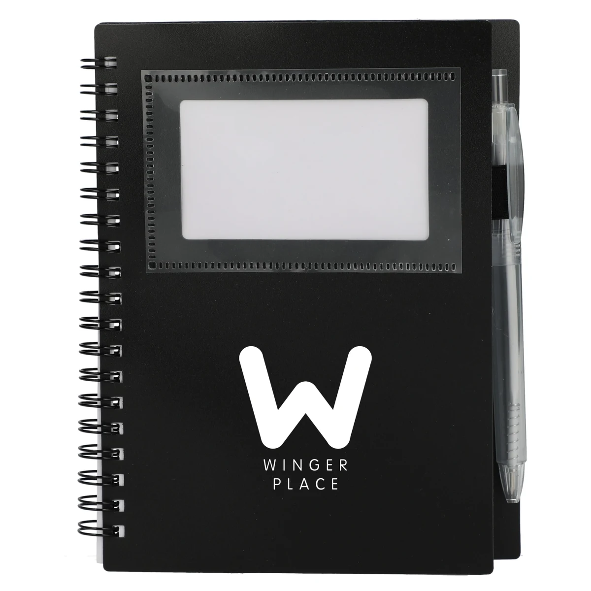 FSC® Recycled 5" x 7" Star Spiral Notebook with Pe 1