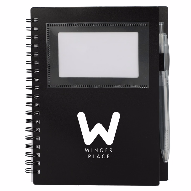 FSC® Recycled 5" x 7" Star Spiral Notebook with Pe
