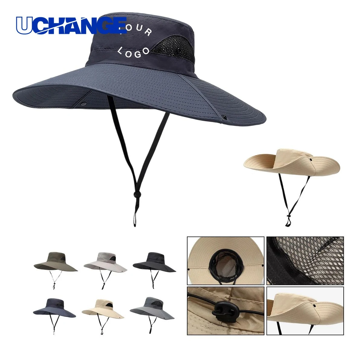 Wide Brim Fishing Hat Headwear with Sun Shield for Outdoor Use 1