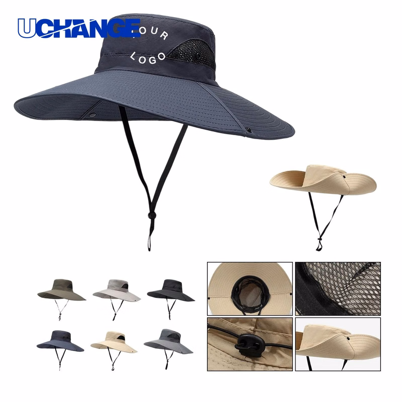 Wide Brim Fishing Hat Headwear with Sun Shield for Outdoor Use