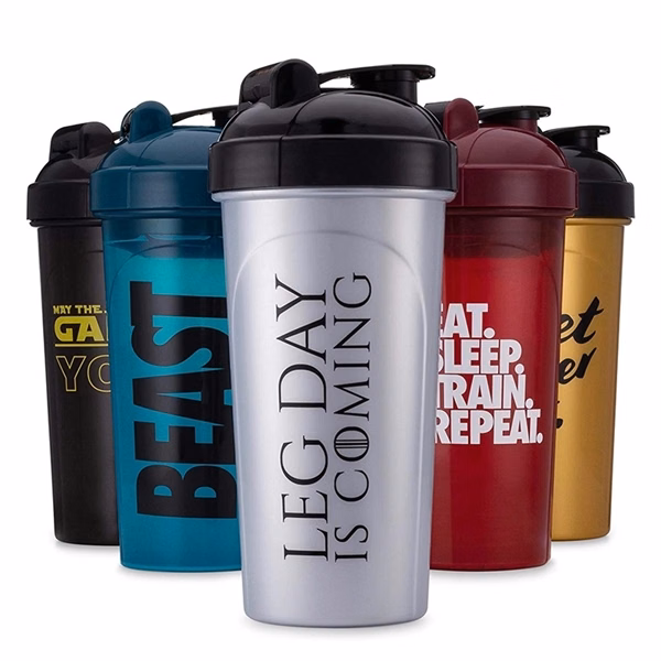 Custom 24 oz Leak Proof Protein Shaker Bottle — Fitness Promotional Giveaway