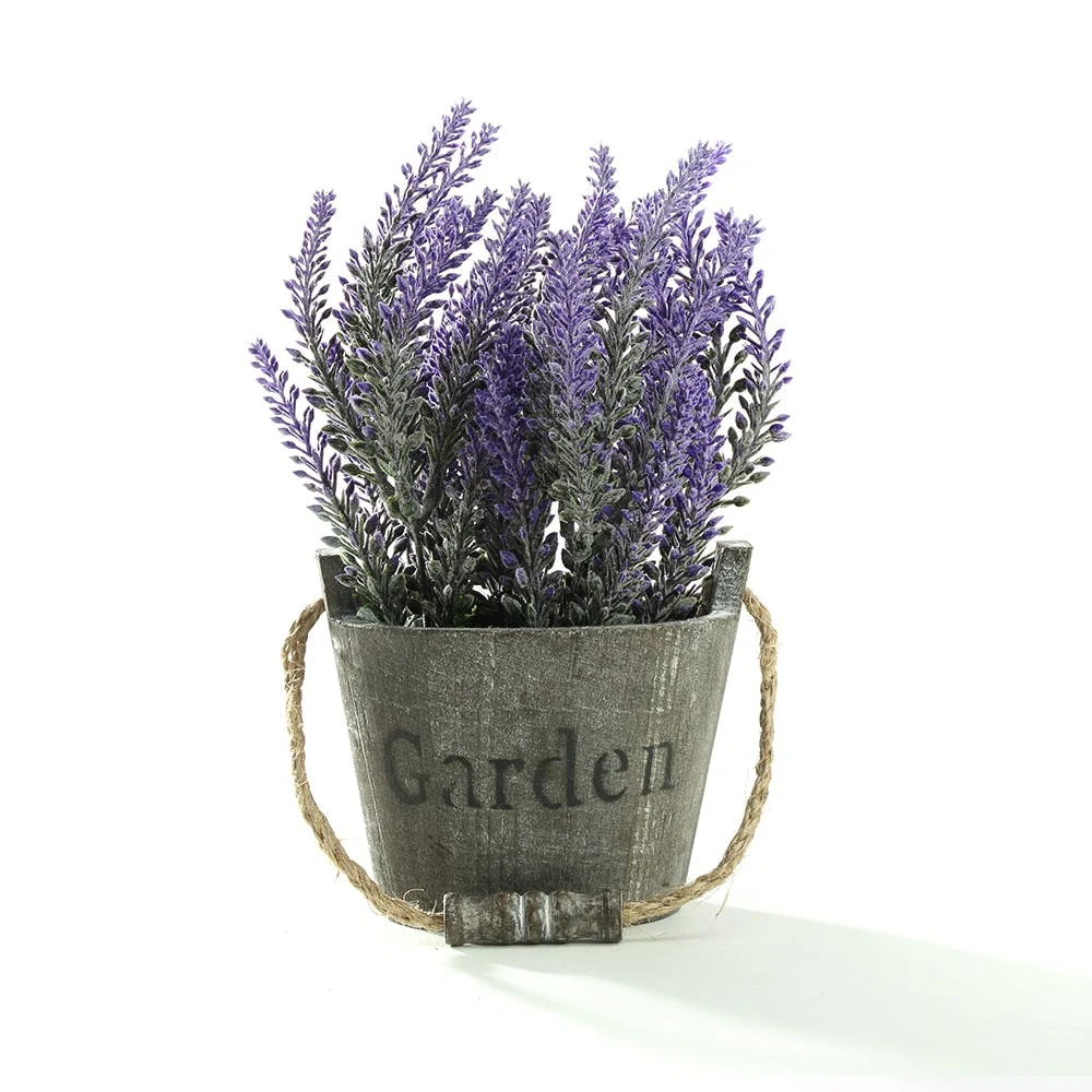 Vintage Bouquet of Artificial Lavender Flowers 1