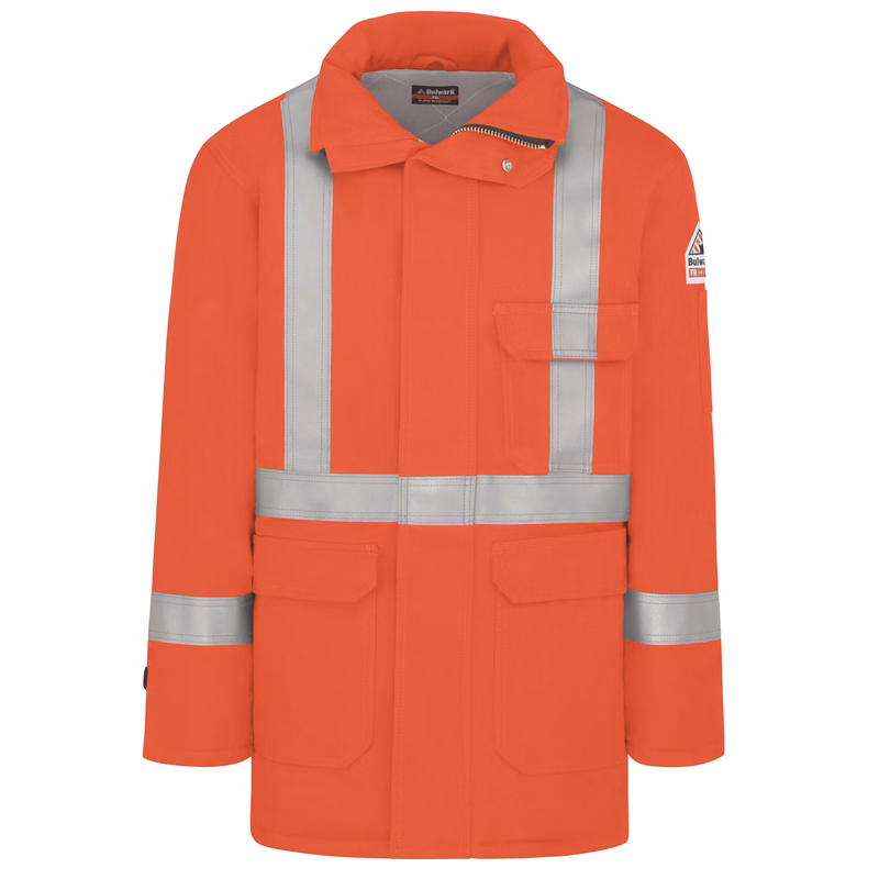 Bulwark® Men's Heavyweight FR Insulated Deluxe Parka with 2" Reflective Striping