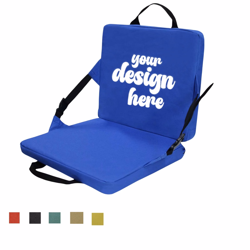 Premium Backrest Waterproof Nylon Bleacher Cushion