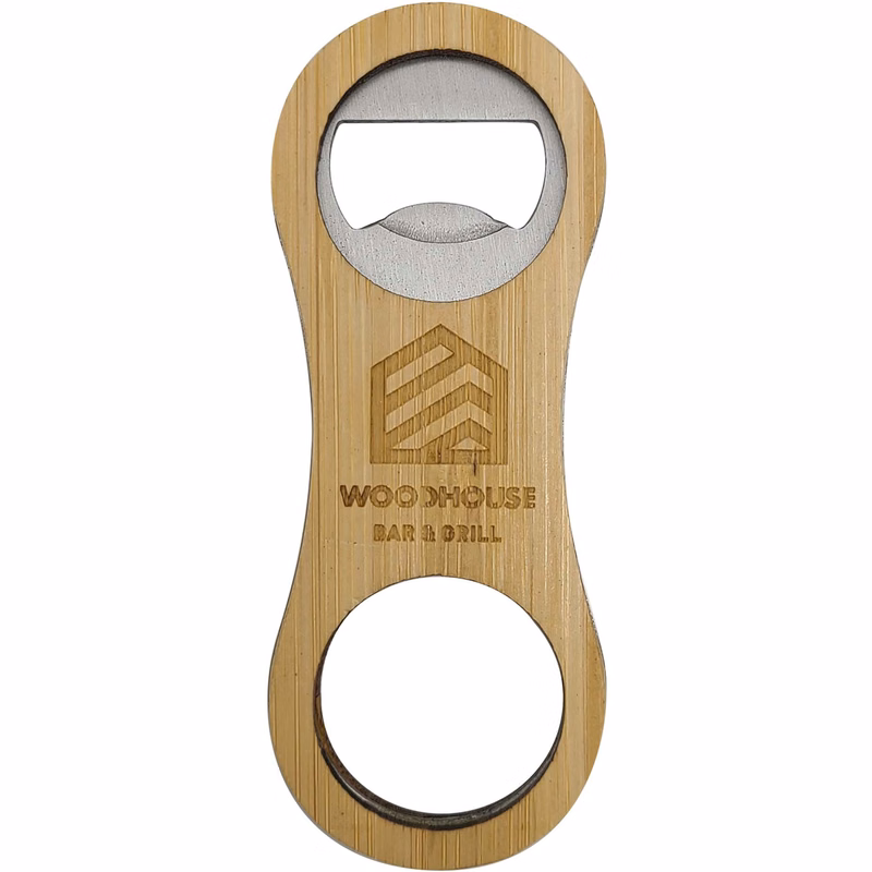 Bamboo Bottle Opener: Rounded