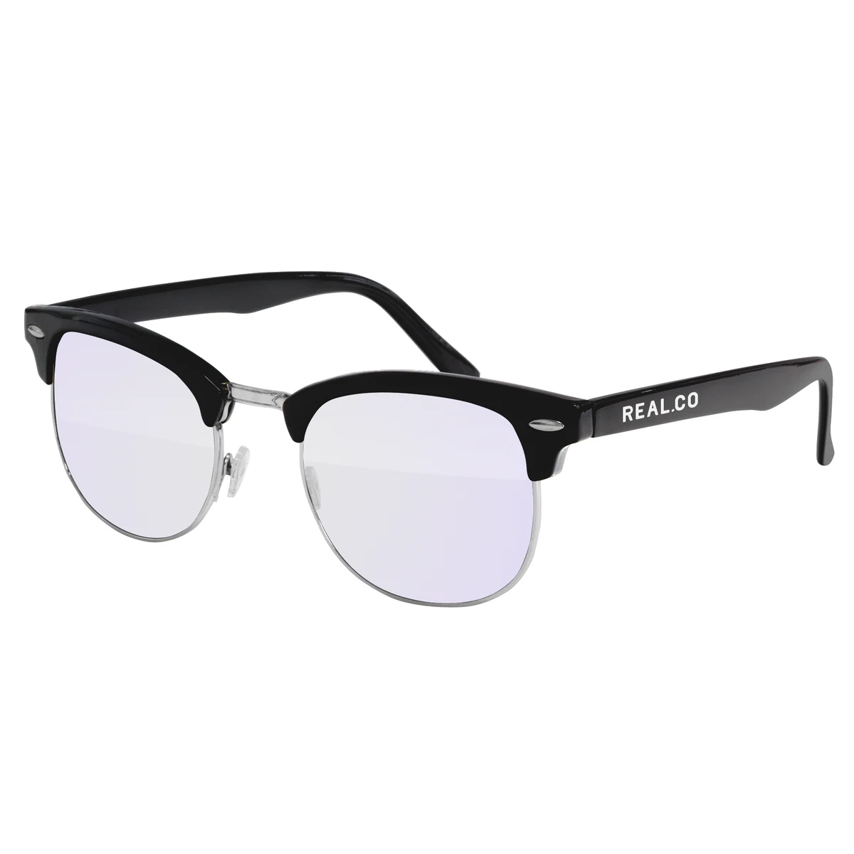 Metal Club Clear Lens Promotional Sunglasses w/ Temple Imprint 1