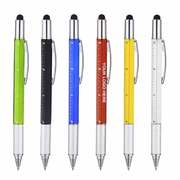 Custom 6-in-1 Multi-Function ABS Tool Pen with Ruler & Level — Jobsite Pro Giveaway