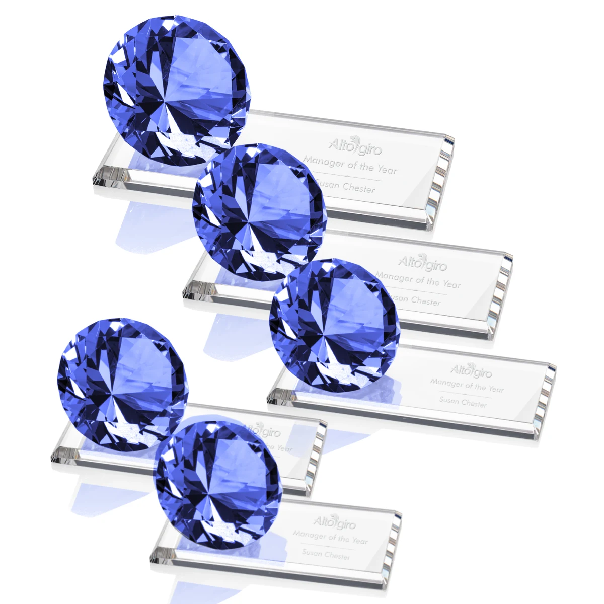 Gemstone Award on Starfire - Sapphire 1