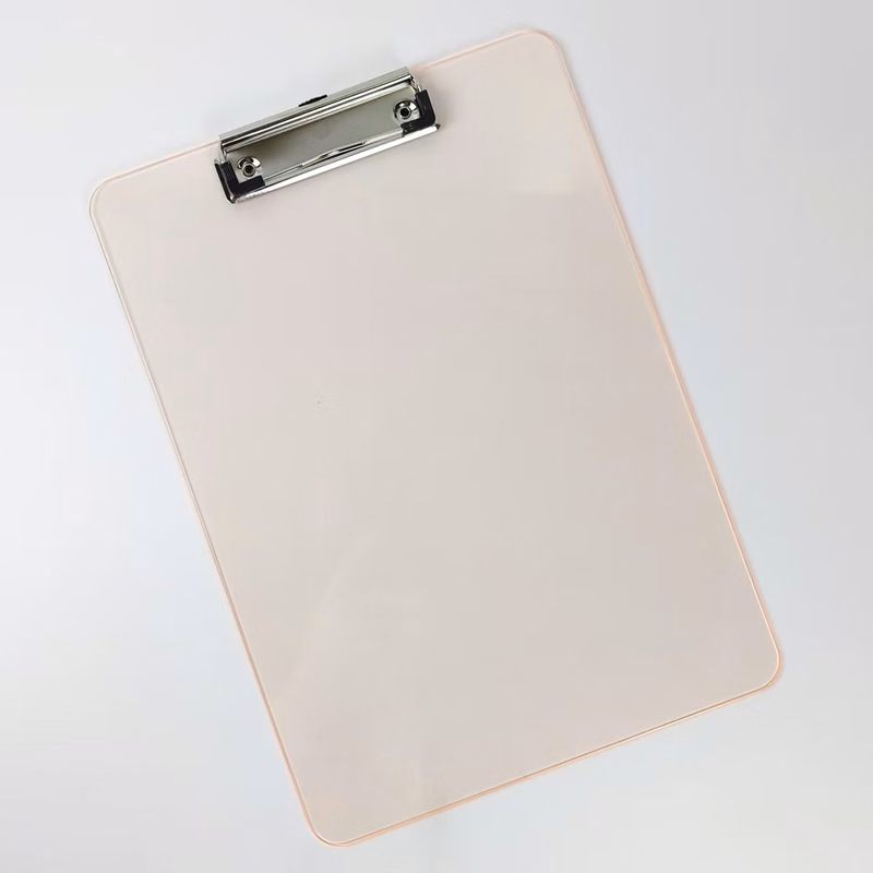 A4 Clear Acrylic Clipboard with Metal Clip