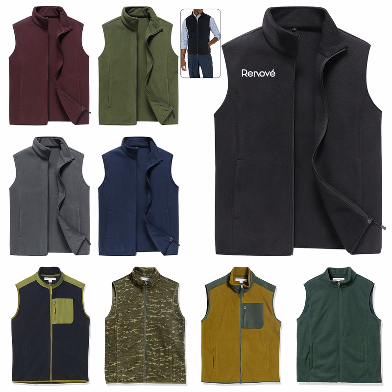 Men's Full-Zip Polar Fleece Vest