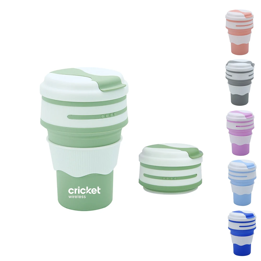 12oz(350ml)Silicone Collapsible Water Bottle 1