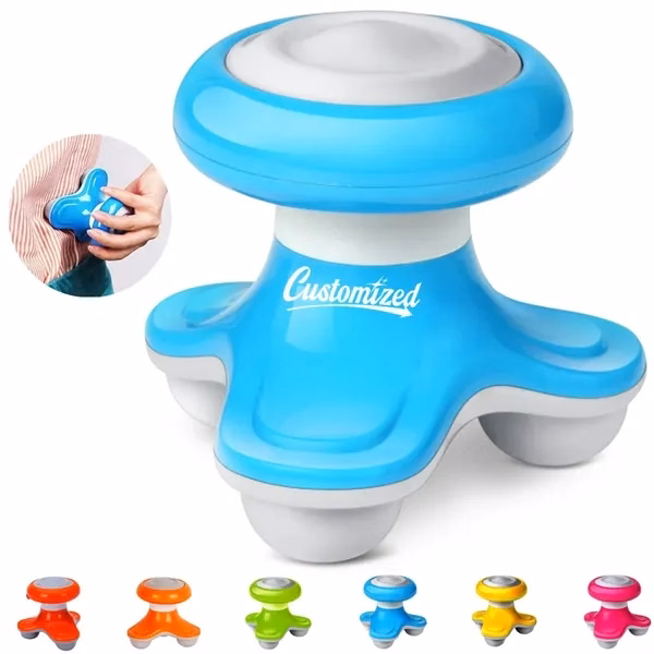 Custom Mini Electric Vibrating Massager — Wellness & Employee Health Promo