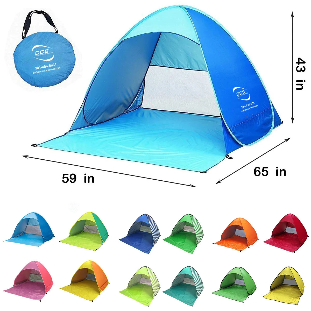 Beach Pop Up Shade Tent 1