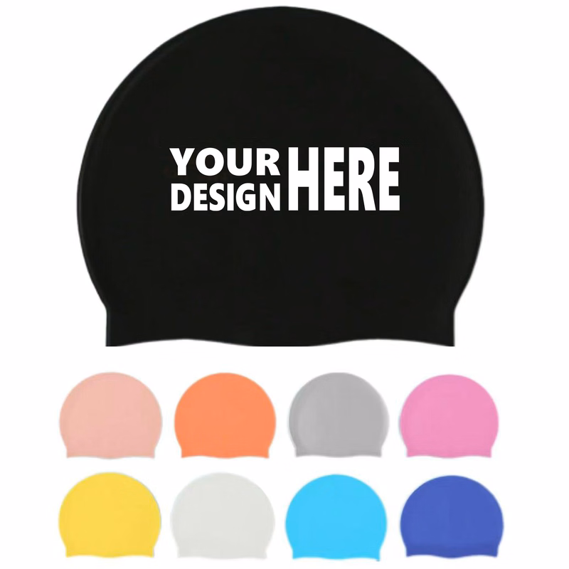 Multicolor Silicone Swim Cap
