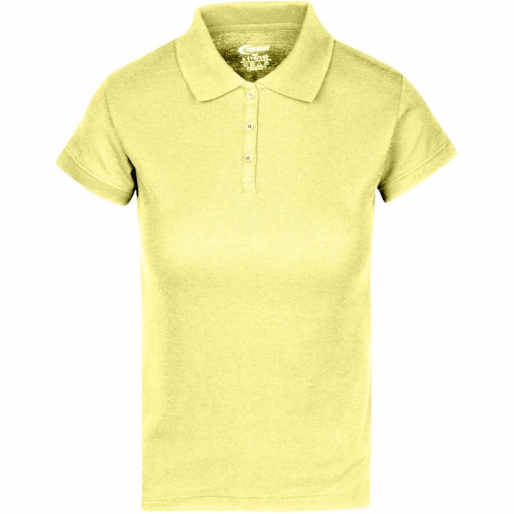 Juniors' Polo Uniform Shirts - Yellow Size 2XL