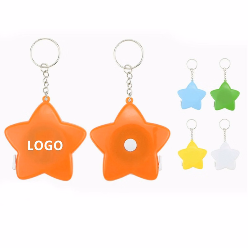 Star Shape Tape Measure Keychain