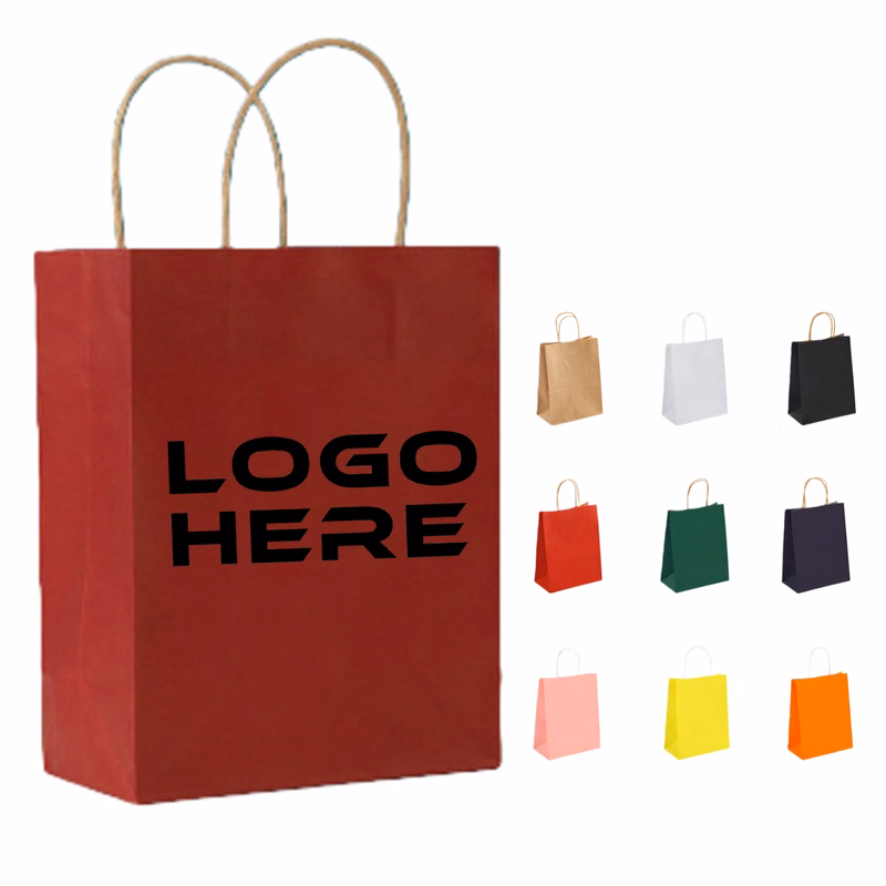 120GSM Custom Kraft Paper Bags with Handle