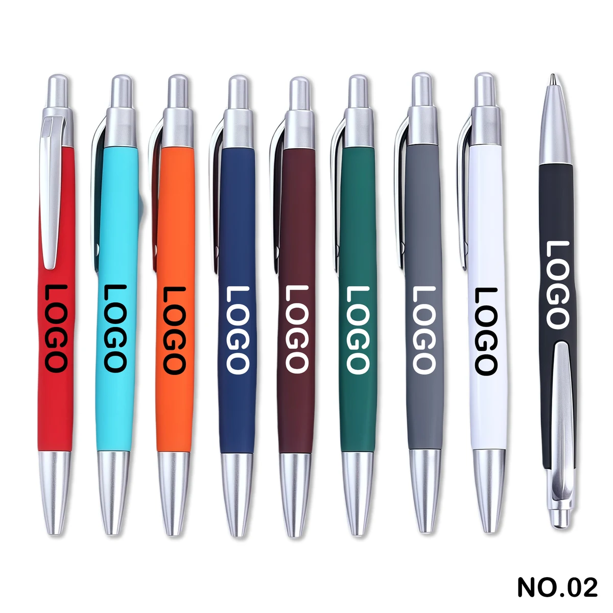 Push-button colored ballpoint pen 1