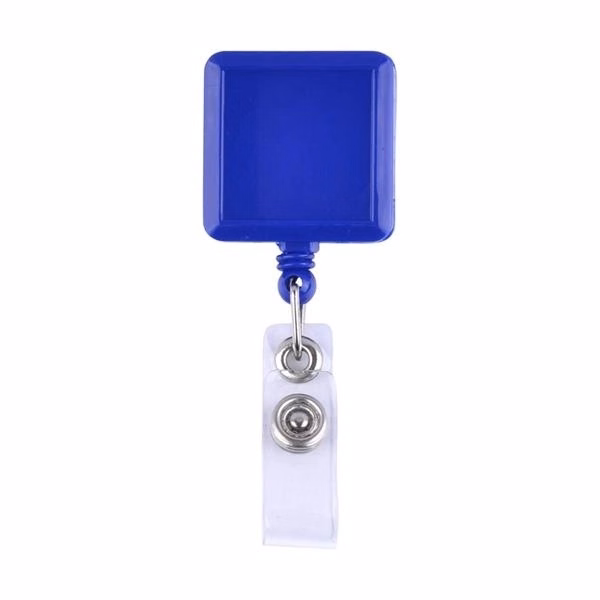 Square Retractable Badge Reel Holder