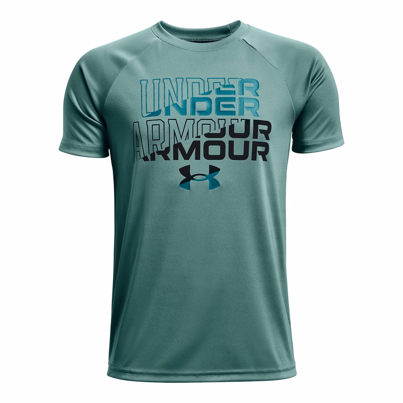 Boys' UA Tech Wordmark Logo Short Sleeve