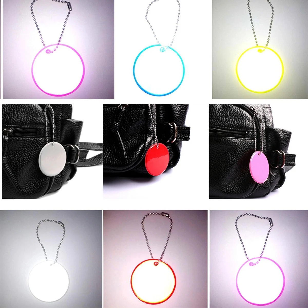 Round Shaped Pendant Safety Reflector 1