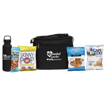 Deluxe Appreciation Cooler Water Bottle Set With Snacks 1