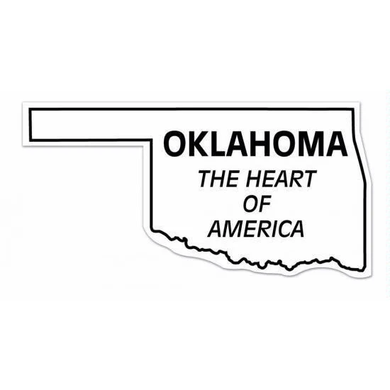 Oklahoma State Shape Magnet - Full Color 1