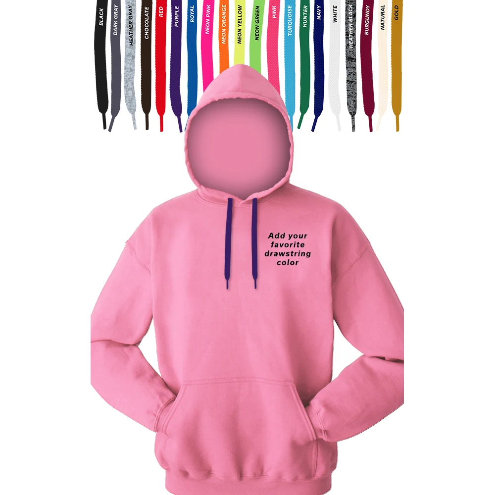 Custom Drawstring Pullover Hoodie, custom hoodie or sweatshirt with logo imprint 1