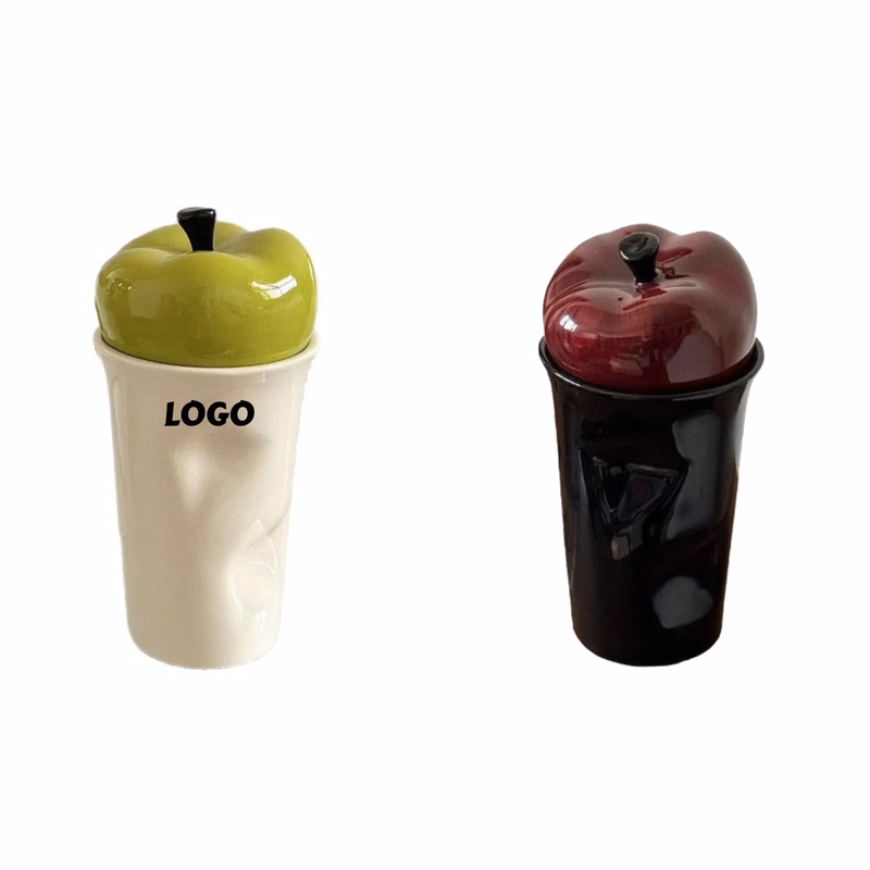 Apple Shape Creative Ceramic Coffee Mug
