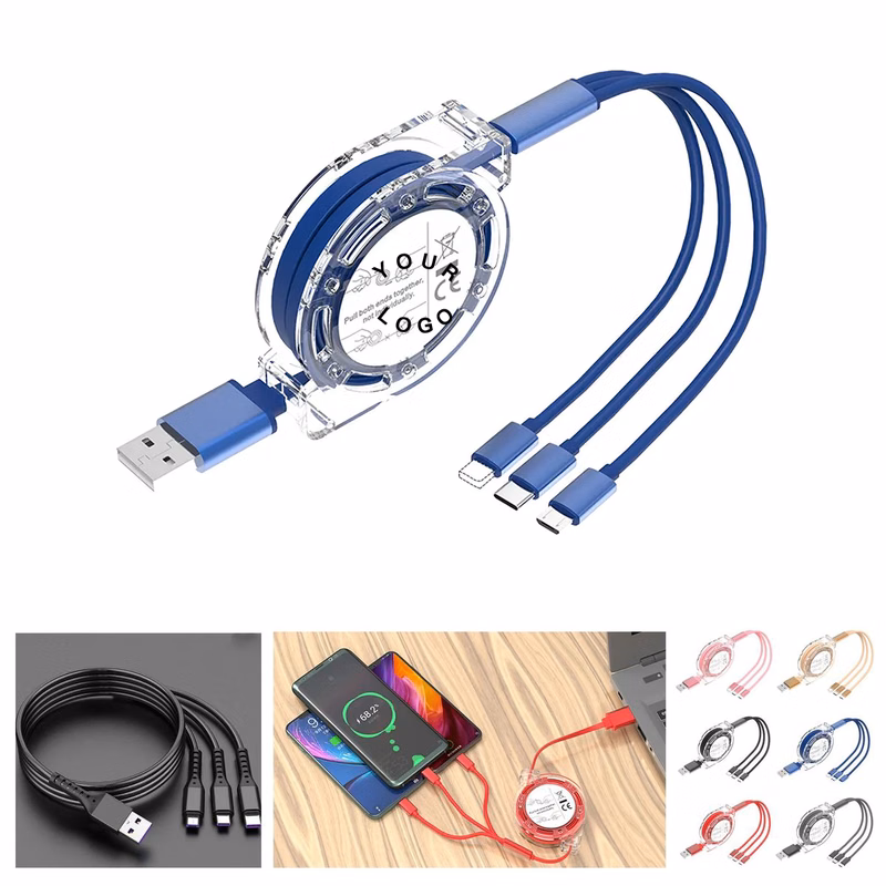 Durable 3 in 1 USB Charging Cable For Daily Carry