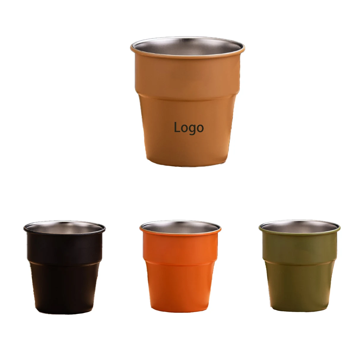 Stainless Steel Cup With Stepped Shape 1