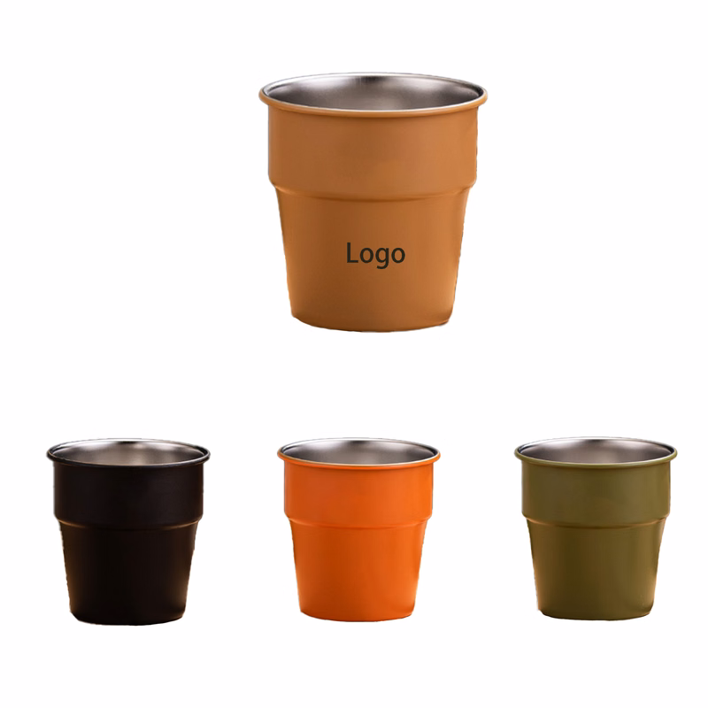 Stainless Steel Cup With Stepped Shape