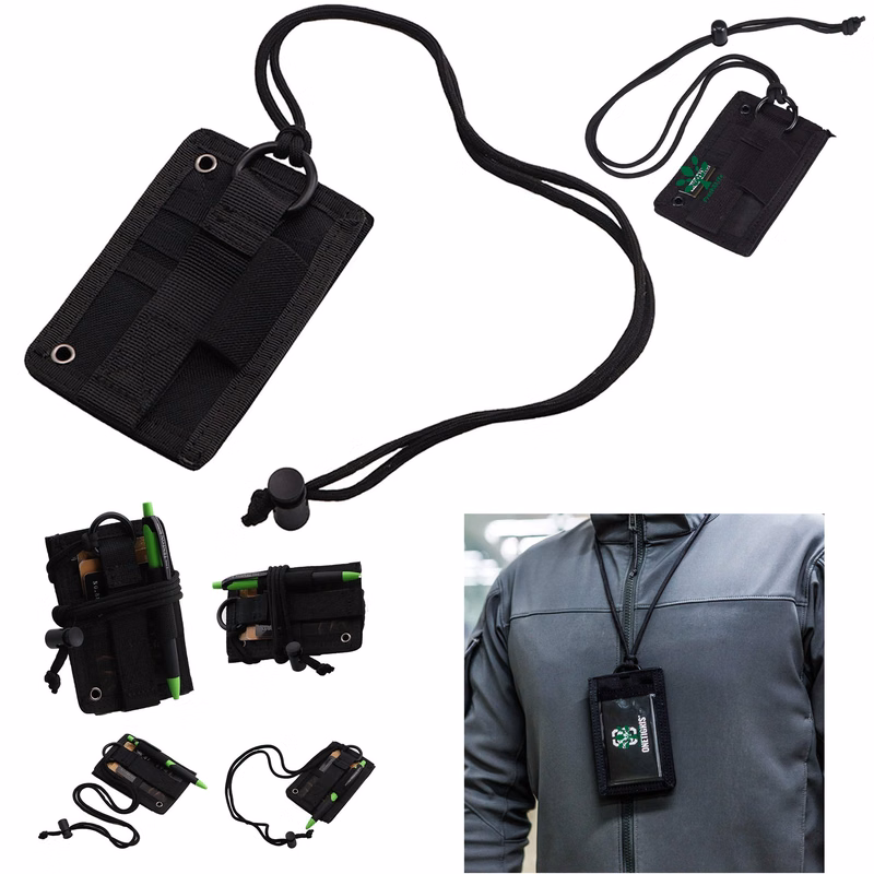 Tactical ID Card Holder Hook & Loop Patch Badge Holder