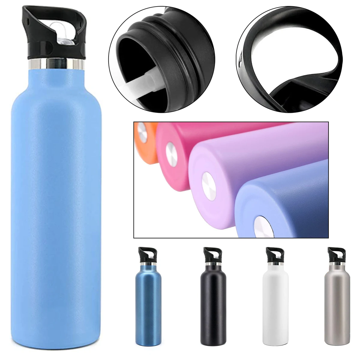 25 OZ Double Wall Stainless Steel Water Bottle, custom water bottle with logo imprint 1